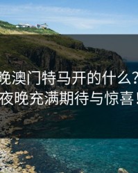 2023今晚澳门特马开的什么？让你的夜晚充满期待与惊喜！